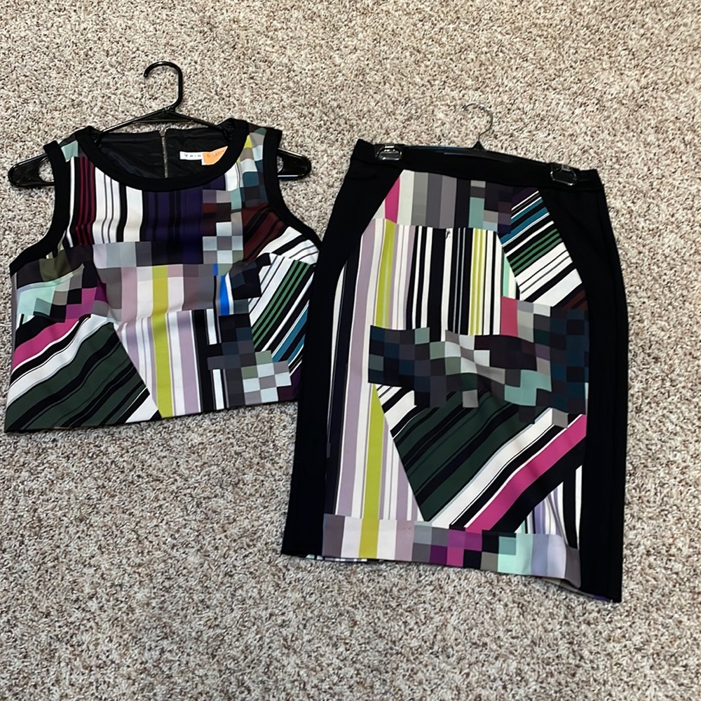 Trina Turk top and coordinating skirt. Like new.